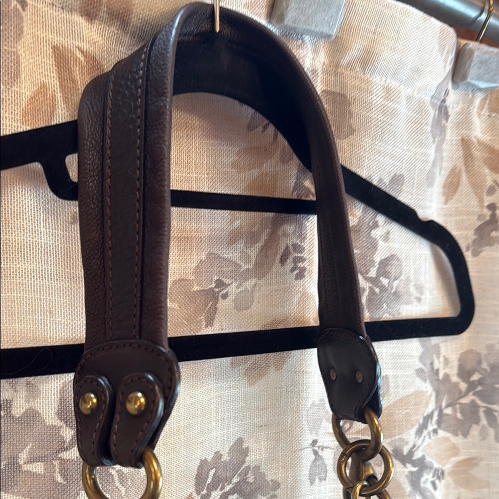 Alviero Martini Gold and Brown Hobo Shoulder Bag - Picture 7 of 14